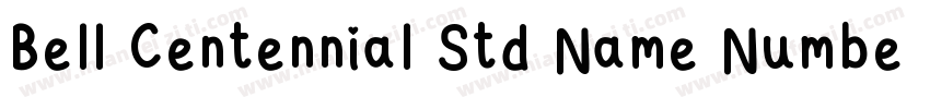 Bell Centennial Std Name Number字体转换